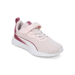 Puma Kids Flyer Flex Block Island Pink & White Running Shoes image 2