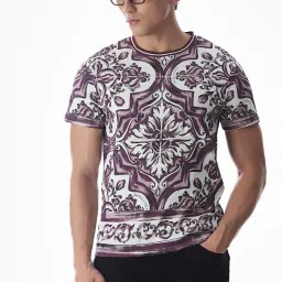 Jack & Jones White Cotton Regular Fit Printed T-Shirt image 4