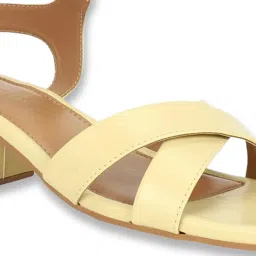 Allen Solly Women's Yellow Ankle Strap Sandals image 4