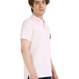 Tommy Hilfiger Light Pink Regular Fit Polo T-Shirt image 4