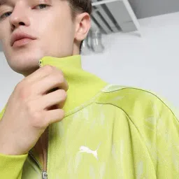 Puma T7 Green Relaxed Fit Printed Jacket image 5