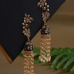 Jewelz Traditional Big jhumkas Earring For Girls & Women-image-9