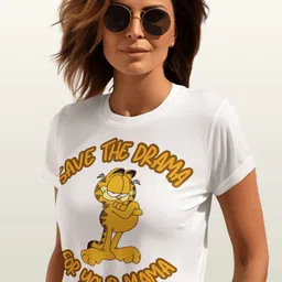 Tee Fusion Women Garfield Printed Slim Fit T-shirt-picture-42