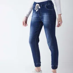 Miss Chase Navy Mid Rise Jeans image 3