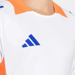 Adidas White 100% Polyester Slim PrintedJerseys image 4