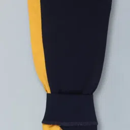 3PIN Boys Navy Blue Cotton Color Block Joggers image 4