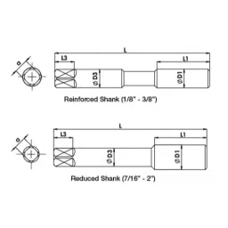 Totem 5/8” Dia Serial Form BSW Thread Hand Tap - FAA0200189 (Pack of 3) image 2
