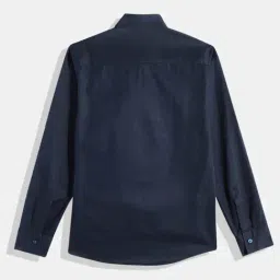 Charchit Boys Blue Cotton Comfort Fit Shirt image 2