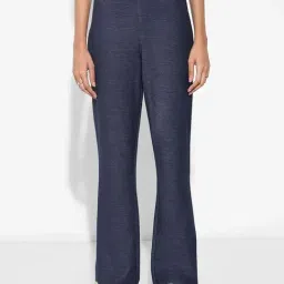 Sf Jeans By Pantaloons Dark Stone Flared Fit Pants-picture-21