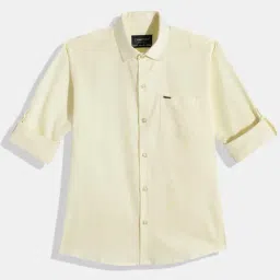 Charchit Boys Yellow Cotton Comfort Fit Shirt-picture-20