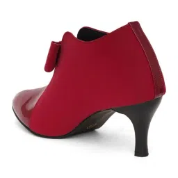 Shoetopia Women's Red Stiletto Boots image 4