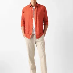 Van Heusen Orange Slim Fit Shirt image 5