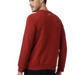 Asics Red Cotton Regular Fit Printed Sports Sweatshirt image 2