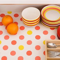 TASKHOUSE White & Pink Polka Dot Printed Drawer Organiser image 5