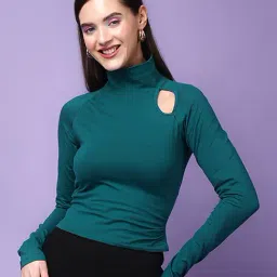 Scorpius Dark Green Slim Fit Top-picture-38