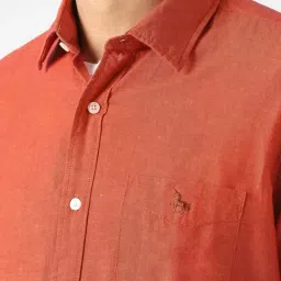 Van Heusen Orange Slim Fit Shirt image 4