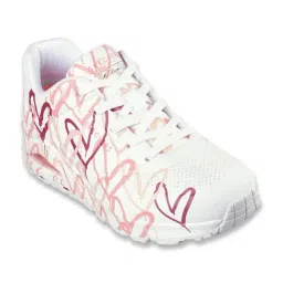 Skechers Women's UNO - SPREAD THE LOVE White Sneakers image 2