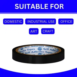 VCR 50 m x 24 mm Biaxially Oriented Polypropylene Black Color Tape, 144 Rolls Per Pack image 4