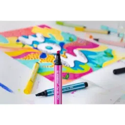 Stabilo MAX ARTY Premium Felt-Tip Pen Set with Chisel Tip Multicolor for Artists, Students, Hobbyists, 768/06-21 (Set of 6) image 3