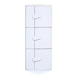 Aquieen White Polished Finish Wall Mount Corner Cabinet, AQN 276-image-39