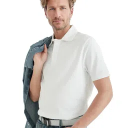 RARE RABBIT Men Solid Polo Collar Cotton T-shirt-picture-15