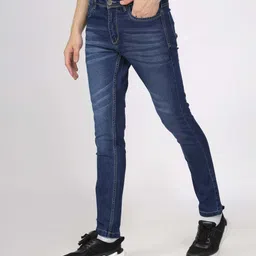 TCI Men Slim Fit Low Distress Heavy Fade Jeans image 2