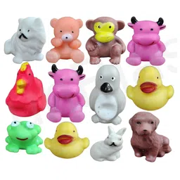 FunBlast Mix Animals Bath Toys for Baby Multicolor - 12 Pcs-picture-20