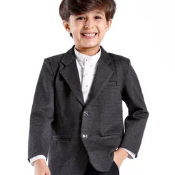 Babyhug  Full Sleeves Party  Blazer - Black-picture-14