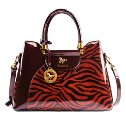 SYGA Women's Tote Bag Floral Print & Embossed, Spacious Daily Shoulder Bag with Zipper Pockets and Cover Closure(style-04)-image-87