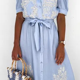 Routes by All About You Embroidered A-Line Maxi Dress image 2