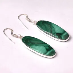 AAR Jewels Rhodium-Plated Oval Drop Earrings image 5