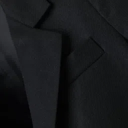 kookie kids india Kookie Kids Woven Full Sleeves Solid Blazer With Front Flap Pockets - Black image 4