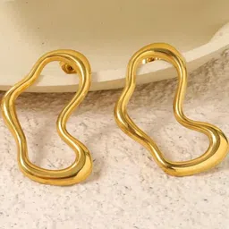 VAGHBHATT Gold-Plated Alloy Drop Earrings image 2