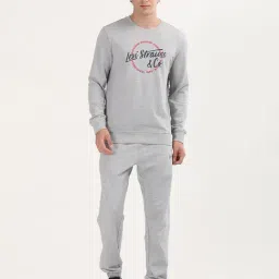 Levi's Grey Cotton Loose Fit Printed Co-Ord Set-picture-27
