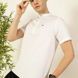 Thomas Scott White Cotton Regular Fit T-Shirt image 4