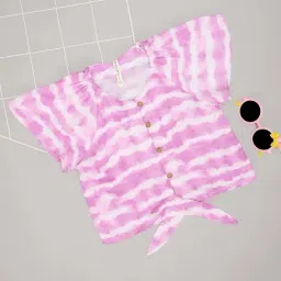 Pantaloons Junior Girls Orchid Printed Casual Tops & Tees-image-57