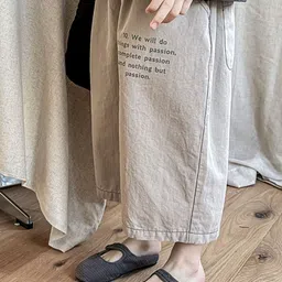 LULU & SKY Unisex Kids Wide Leg High-Rise Mildly Distressed Light Fade Jeans image 5