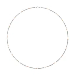 Joyalukkas Platinum Stylish Intricate Figaro Chain image 3