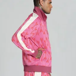 Puma T7 Pink Relaxed Fit Printed Jacket image 3
