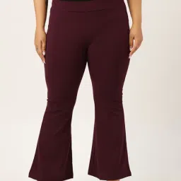 Melon by PlusS Maroon Regular Fit Pants-image-67