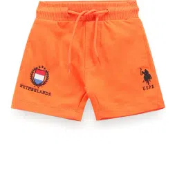 U.S. Polo Assn. Kids Orange Solid Shorts-picture-22