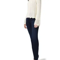 Guess Cream White Self LS Ines Regular Fit Sweater image 4