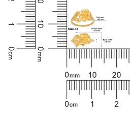 C. Krishniah Chetty Group 22k Floral Whimsy Gold Ring for Women image 4