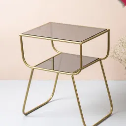 Netroots Solid Gold Iron 2 Tier Magazine Coffee Table-image-82
