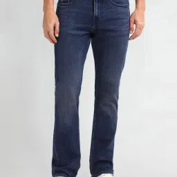 U.S. Polo Assn. Blue Cotton Slim fit Solid Jeans-picture-40
