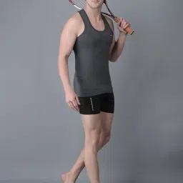 Dollar Bigboss Assorted Cotton Regular Fit Vest - Pack Of 2 image 5