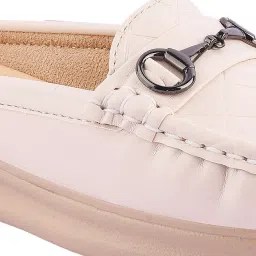 Shoetopia Kids Beige Mule Shoes image 4