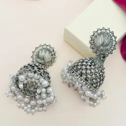 Abdesigns Silver Minimal Dangler Earrings-picture-12