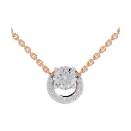 Sparkles Lab Grown Diamond 14k (585) Rose Gold Pendant for Women-picture-40