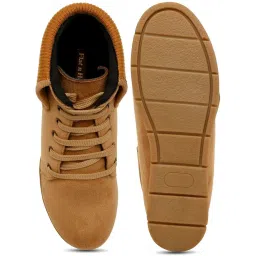 Flat N Heels Women's Beige Derby Boots image 4